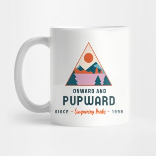 Onward And Pupward Conquering Peaks Since 1998 Dog Hiking Mug